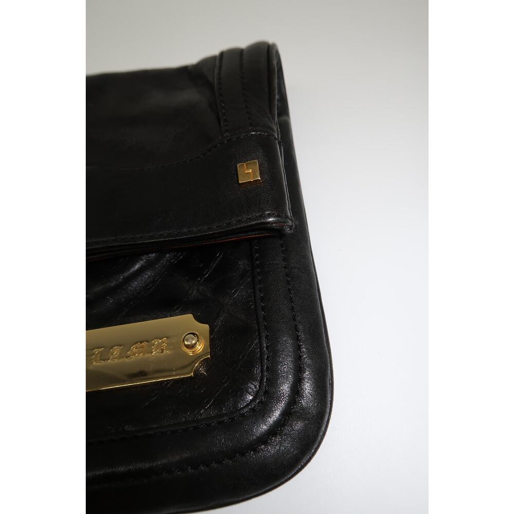 LAMB by Gwen Stefani Quilted Leather Fold-Over Clutch Black OS - Picture 5 of 14